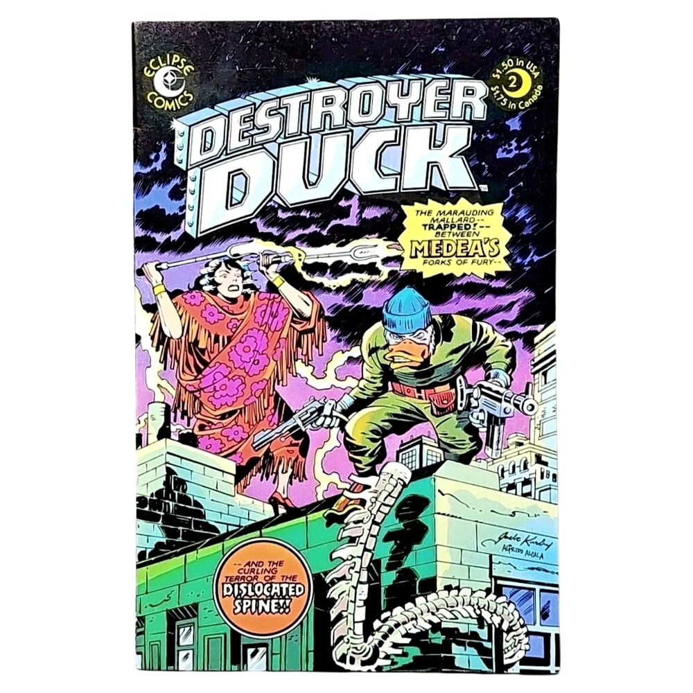 Destroyer Duck 2 Eclipse Comics Issue Jack Kirby Steve‎ Gerber Bronze Age 1983